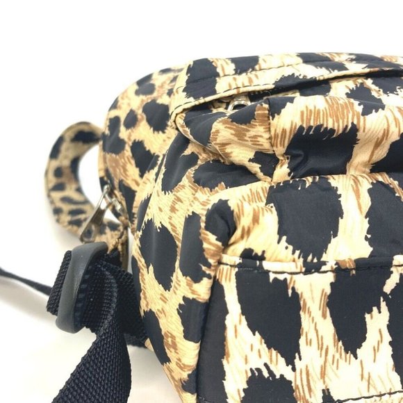 AUTHENTICITY GUARANTEED BALENCIAGA Leopard Mini Backpack bag Beige/Black - Picture 6 of 13